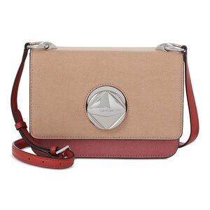 New Calvin Klein women Leather crossbody